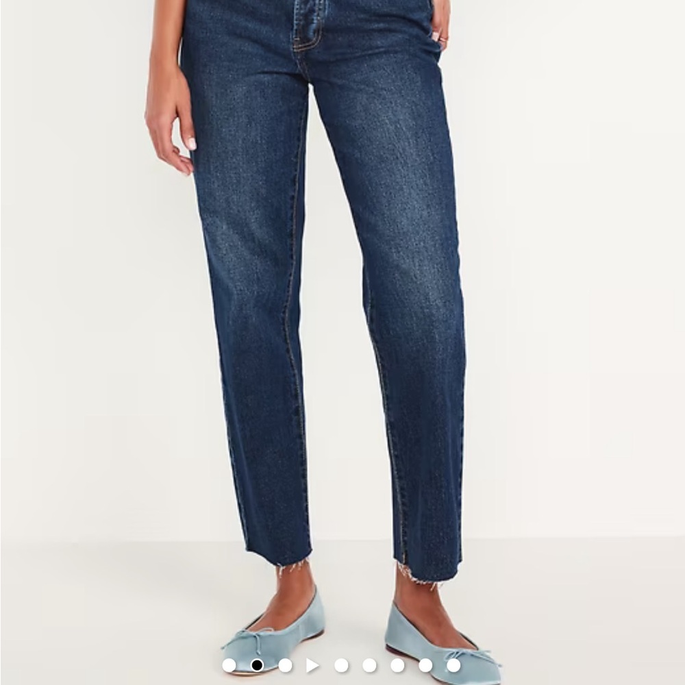 Old Navy Dark Blue Women's Straight Leg Jeans